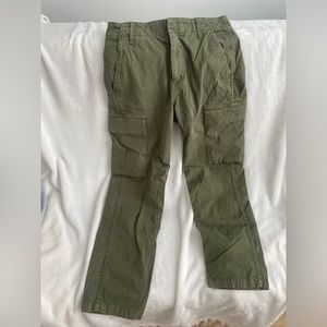 CARGO WORN GREEN PANTS
